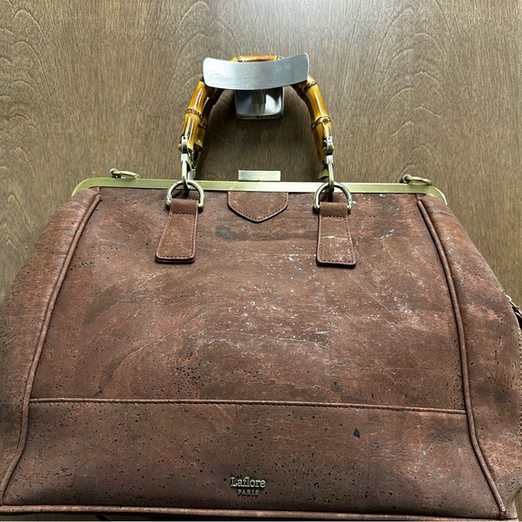 Laflore Paris doquintin bag with bamboo handles - Picture 15 of 15